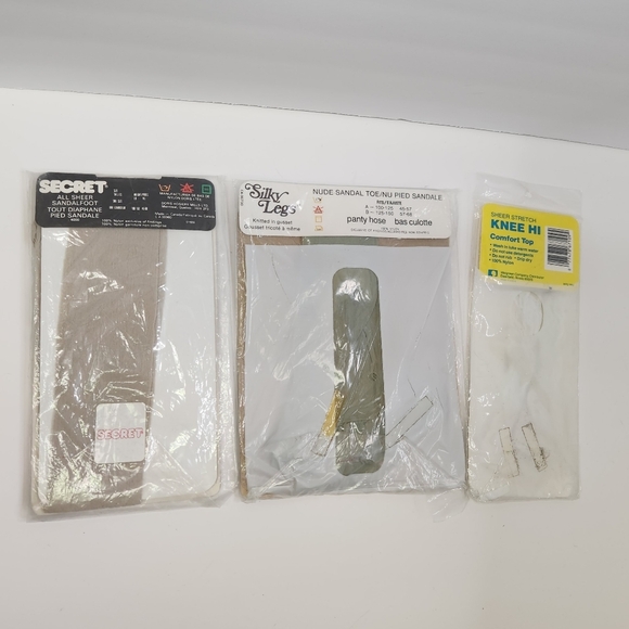 Vintage Panty Hose New 1970s Sheer Luxury Stockings Pantyhose Hosiery Ny… - Picture 5 of 8